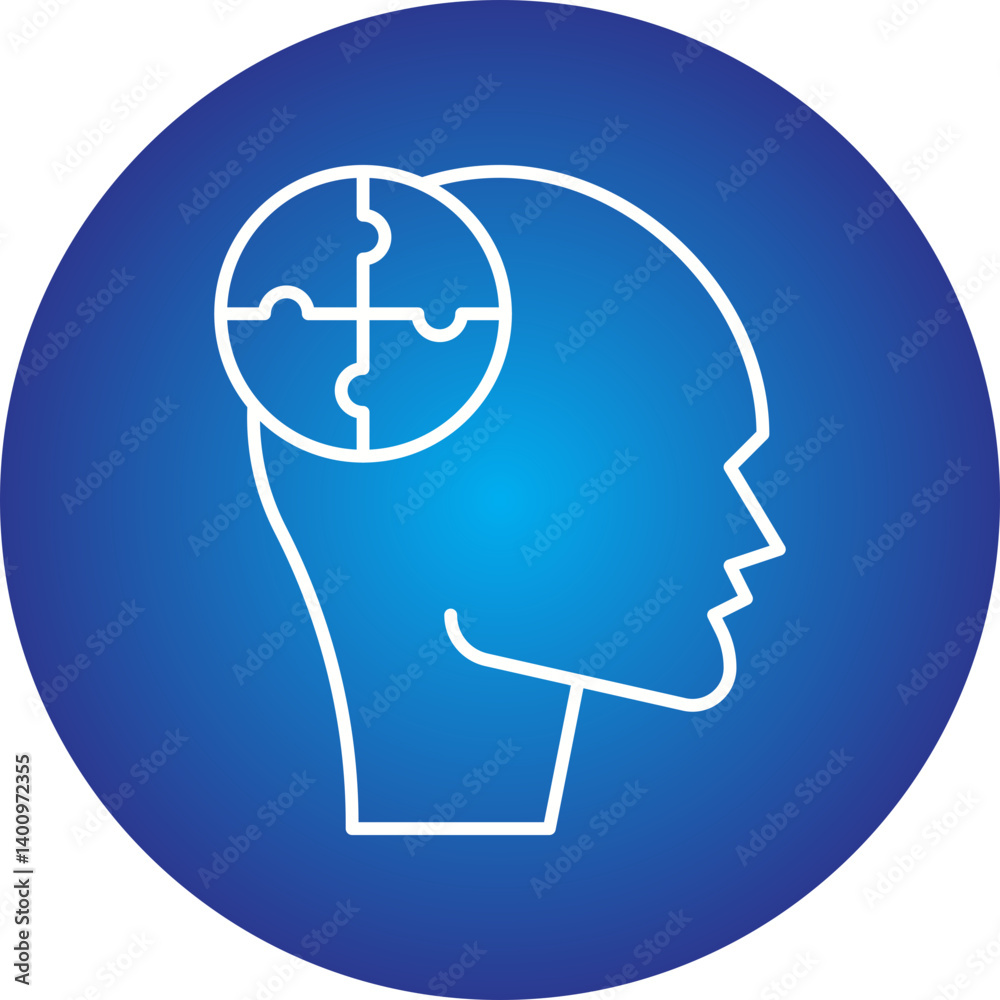 Psychology icon single vector illustration Psychology icon single vector illustration