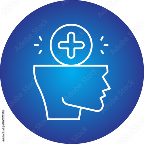Positive icon single vector illustration