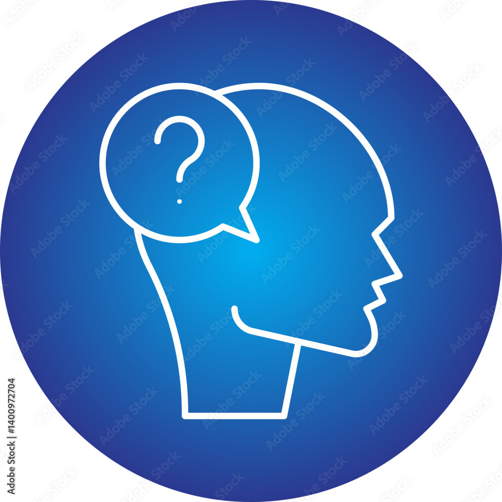 Confusion icon single vector illustration Confusion icon single vector illustration