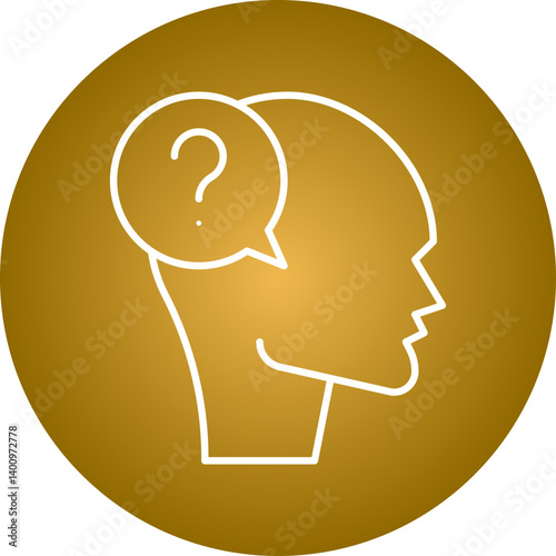 Confusion icon single vector illustration