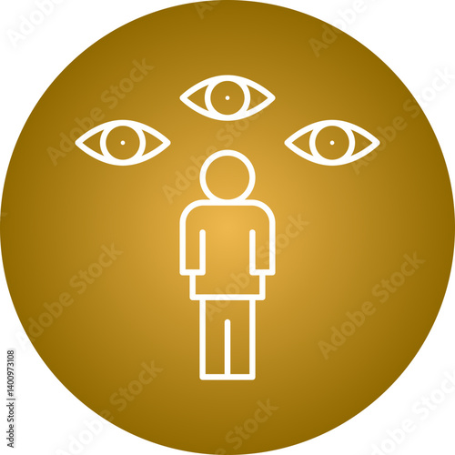 Paranoid icon single vector illustration