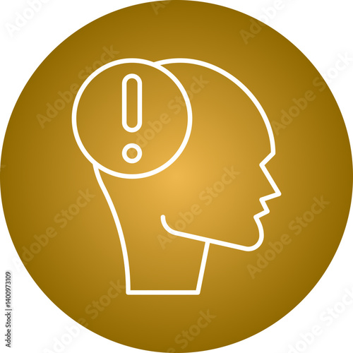 Panic icon single vector illustration
