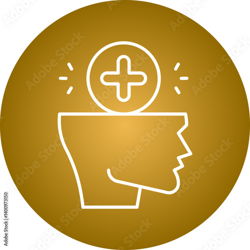 Positive icon single vector illustration