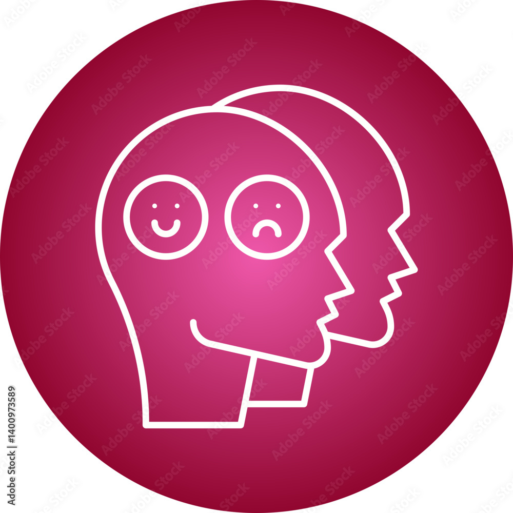 Dissociation icon single vector illustration Dissociation icon single vector illustration