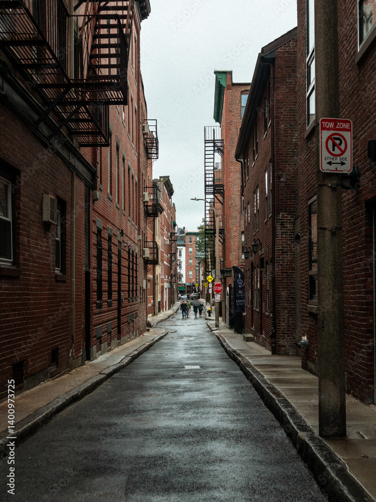 Fototapeta premium Street photo in Boston