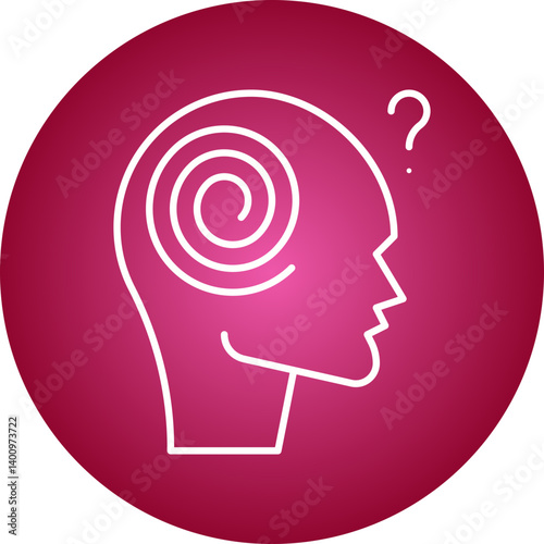 Hallucination icon single vector illustration