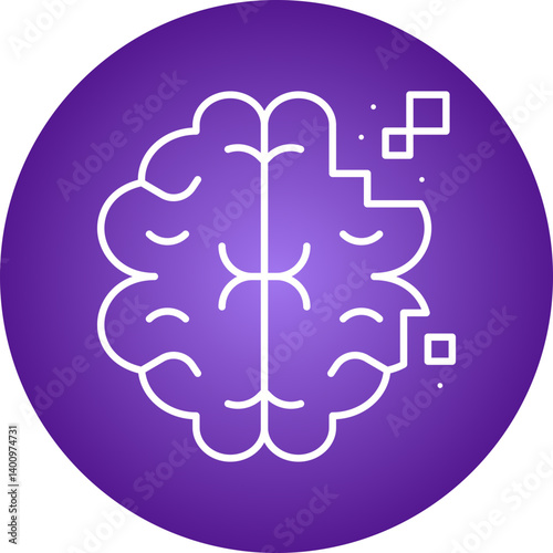 False Memory icon single vector illustration