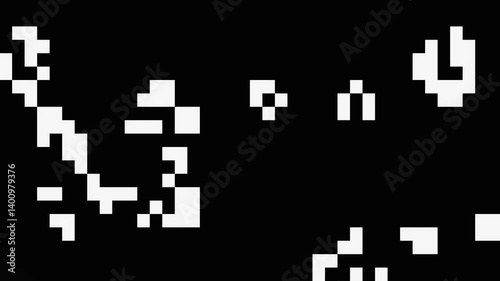 John conway game of life program 2d animation of artificial life. Pixel cellular automaton that can be used to represent nonequilibrium dynamics mathematical art or initial state chaotic motion
