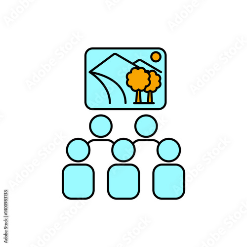 exhibition icons  symbol vector elements for infographic web