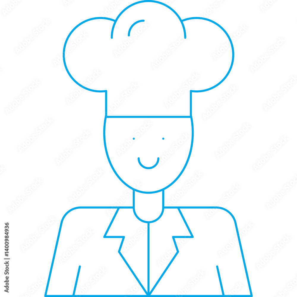 Chef icon single vector illustration Chef icon single vector illustration