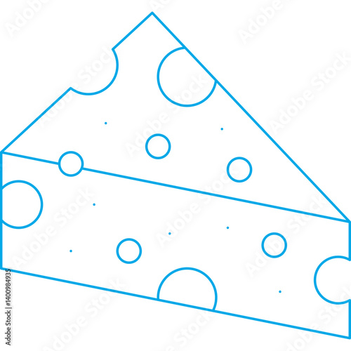 Cheese icon single vector illustration