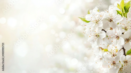 Spring Blossoms: Delicate White Flowers