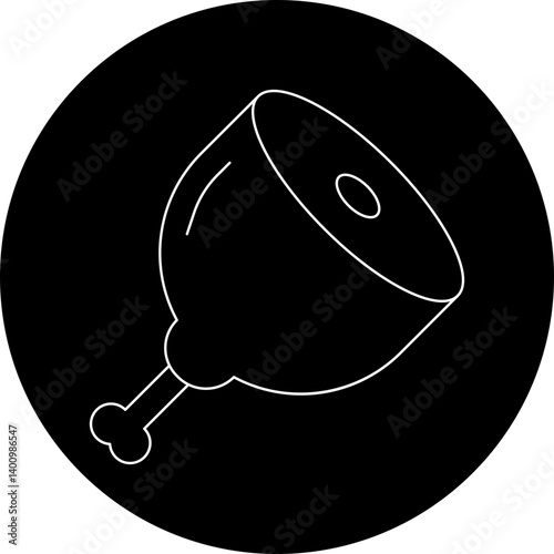 Meat icon single vector illustration