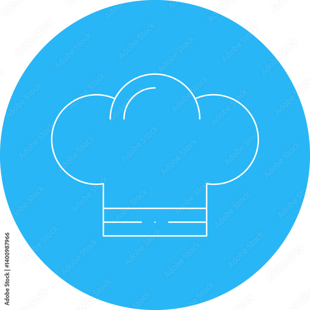 Chef Hat icon single vector illustration Chef Hat icon single vector illustration