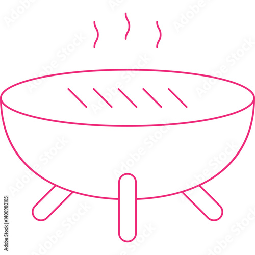Grill icon single vector illustration