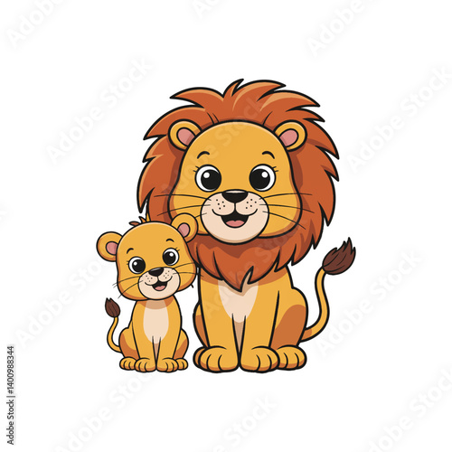 lion cartoon illustration