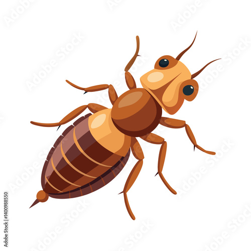 vector illustration of a termite