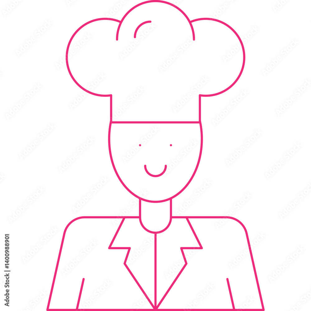 Chef icon single vector illustration Chef icon single vector illustration