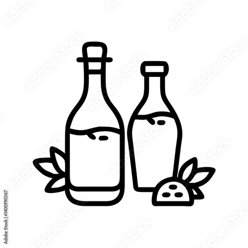 vinegar and oil