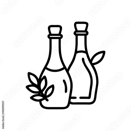 vinegar and oil