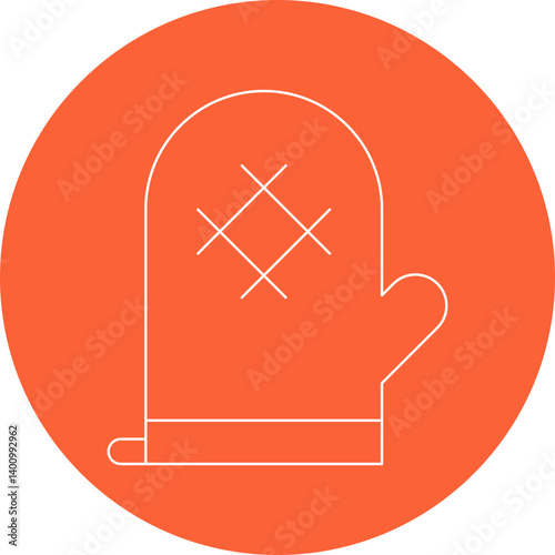 Mitts icon single vector illustration