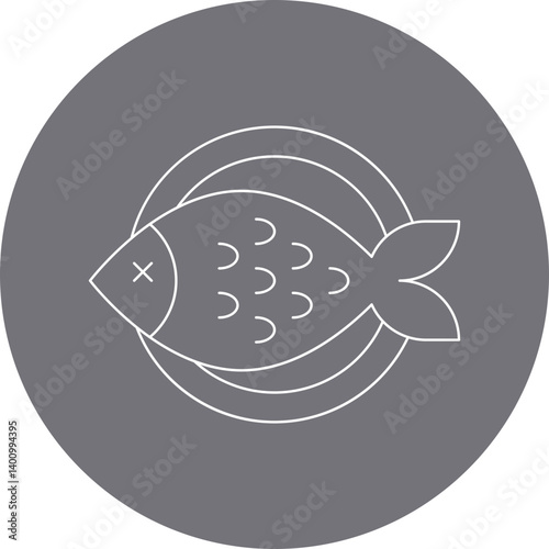 Fish icon single vector illustration