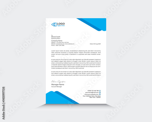 Modern Print Letter Head Design