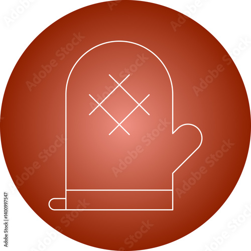 Mitts icon single vector illustration