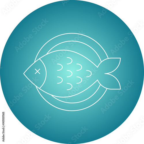 Fish icon single vector illustration