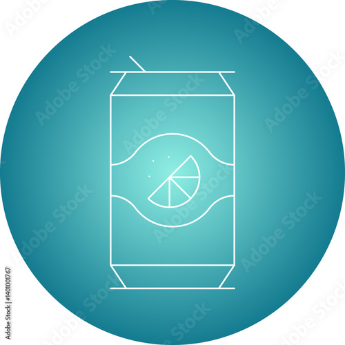 Soda icon single vector illustration