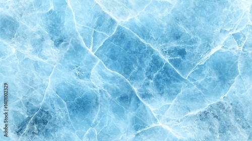 Blue and white marble wall with a frosty blue and white pattern. The wall is made of ice and has a blue and white color scheme