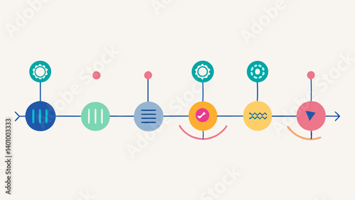 Timeline Visualization A horizontal timeline featuring icons or images representing significant changes in epigenetic markers at specific dates with annotations explaining each