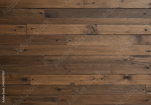 Brown wood wall texture with rustic horizontal planks and natural grain pattern background for design and interior decor