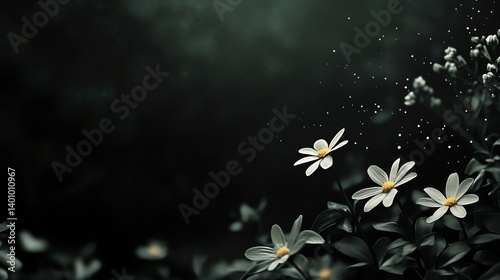 Dark Floral Bloom: Nighttime Flowers