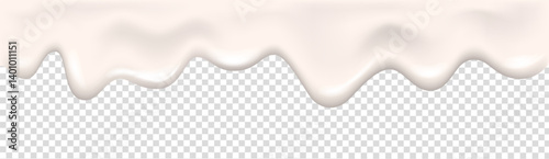 Yogurt, cream, glaze, liquid or paint wave realistic 3d texture.