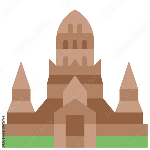 ayutthaya flat icon