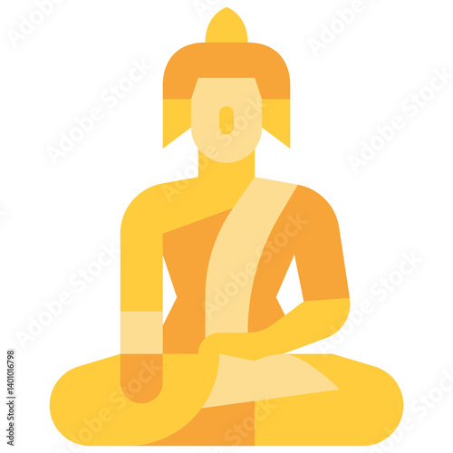 buddha flat icon