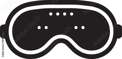 Comfort sleeping mask icon Simple illustration of comfort sleeping mask vector icon for web design isolated on white background
