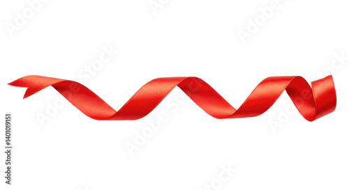 Isolated Red Ribbon