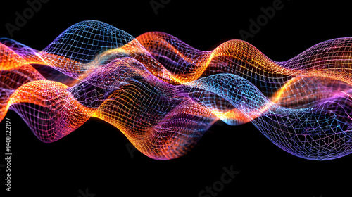 Abstract Colorful Wave Design