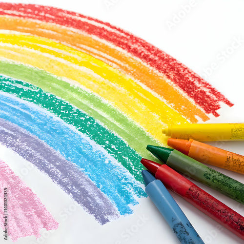 grunge hand drawn colorful scribble wax 
