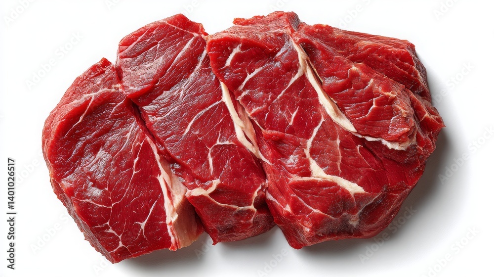 Obraz premium Fresh Red Meat Cuts for Culinary Delights and Healthy Dishes