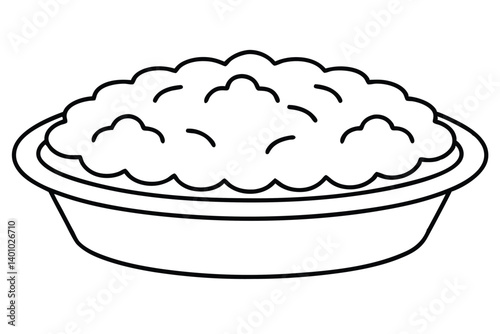 Hand drawn vector illustration of a sweet cartoon cake and dessert food icons