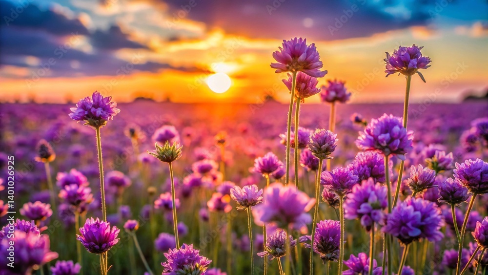 Fototapeta premium lavender field in the morning