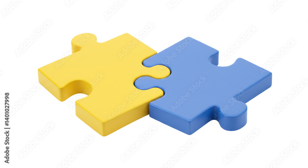 Isolated Jigsaw Puzzle Pieces
