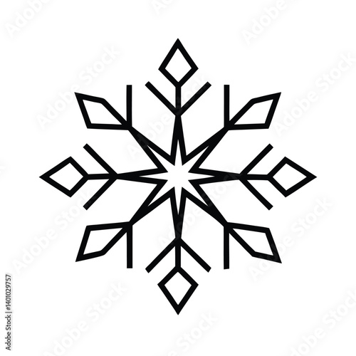 Wallpaper Mural snowflake vector illustration Torontodigital.ca