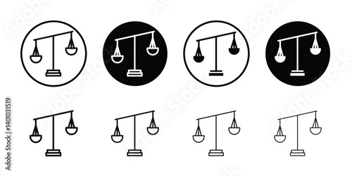 Unfair icon Vector flat thin line illustration