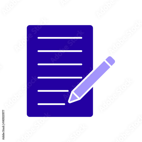 Icon a cheque, isolated against a clean background.
