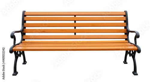 Tableau sur toile Isolated Wooden Bench