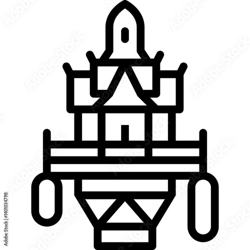 sanctuary line icon